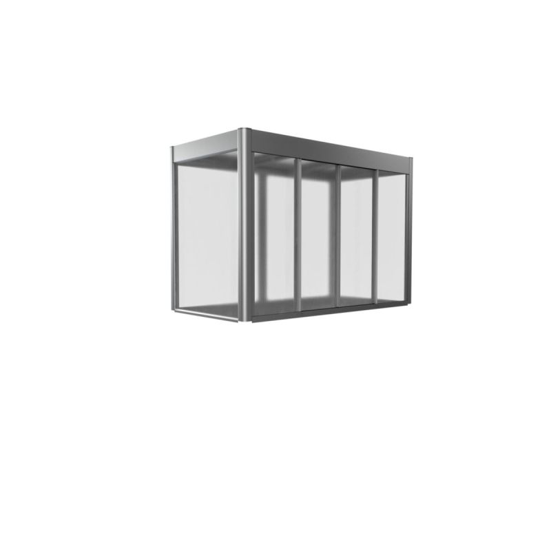 Biohort Gewächshaus Aufsatz Florentina 202 x 103 x 136 cm quarzgrau
