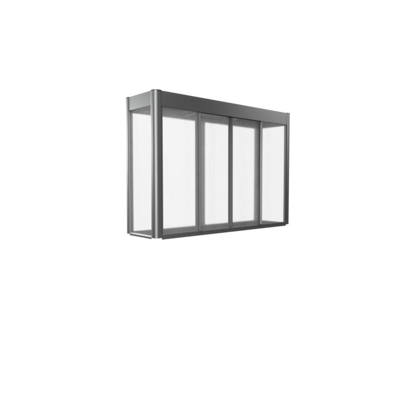 Biohort Gewächshaus Aufsatz Florentina 202 x 55 x 136 cm quarzgrau