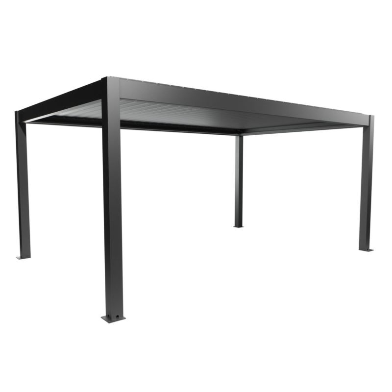 Biohort Pergola Gr. 5,5x3,5 dunkelgrau-met 552,5x 367,5x 264 cm