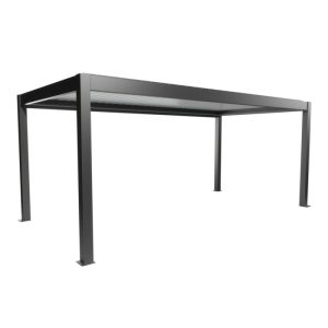 Biohort Pergola Gr. 6×3 dunkelgrau-met/weiss 608x 312x 264 cm
