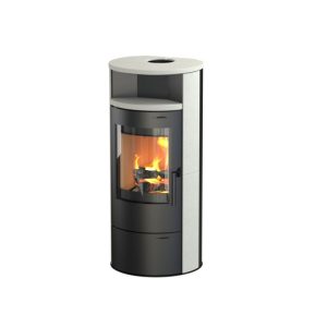 Kaminofen Cumulus Omega Kalkstein, schwarz, 7 kW Kaminofen Cumulus Omega Kalkstein, schwarz, 7 kW