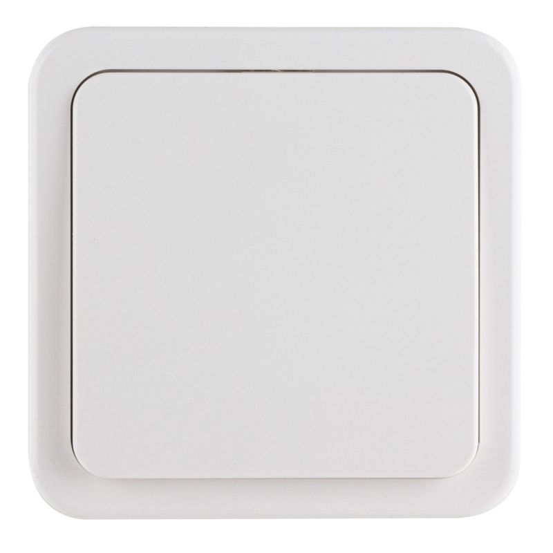 REV Ritter Taster Aufputz flach für Relaisschaltung weiß 80x80 max. 24 V 1,5A