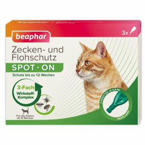 Beaphar Zecken- und Flohschutz SPOT-ON, 3×0,8ml Beaphar Zecken- und Flohschutz SPOT-ON, 3×0,8ml
