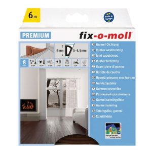 D-Profildichtung selbstklebend braun 6m 9×6 mm D-Profildichtung selbstklebend braun 6m 9×6 mm