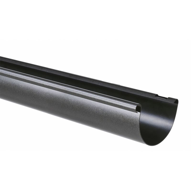 Marley Dachrinne RG 100 Kunststoff halbrund 2m anthrazit