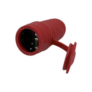 Unitec Schuko-Kupplung Gummi m. PVC-Einsatz u. Unitec Schuko-Kupplung Gummi m. PVC-Einsatz u.