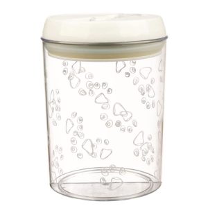 Trixie Futter- und Snackdose transparent/weiß 1,5 Liter /, Ø2×17,5 cm
