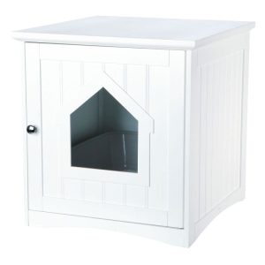 Trixie Cat Haus für Katzentoilette weiss 49×51×51cm Trixie Cat Haus für Katzentoilette weiss 49×51×51cm