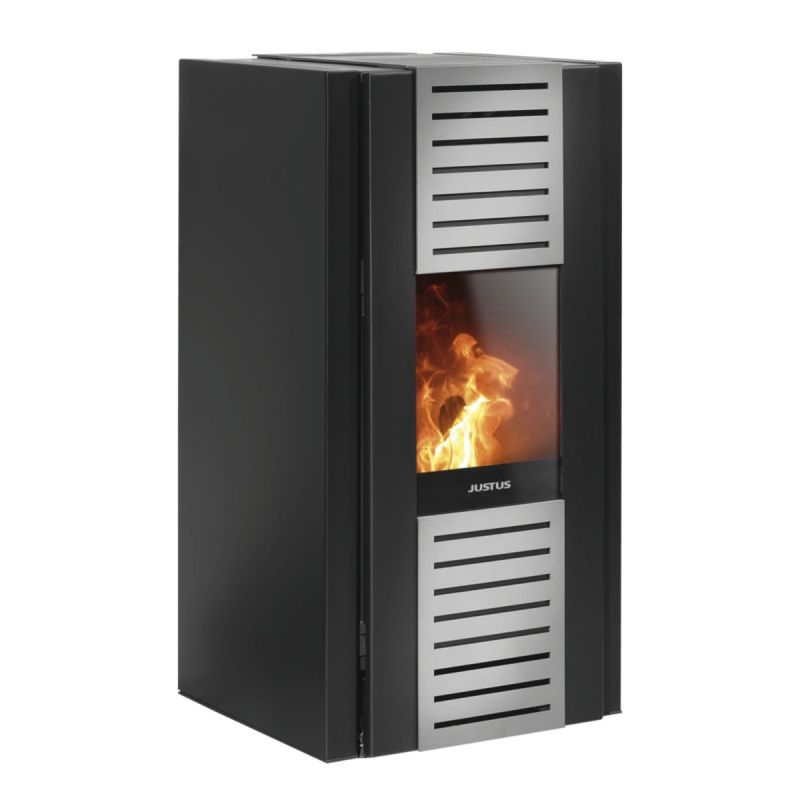 Pelletof. Sirkos Aqua 2.0 Stahl Schwarz