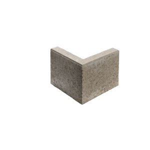 Lusit Rasenbord-Ecke 90° 5 x 20 x 25 cm Grau