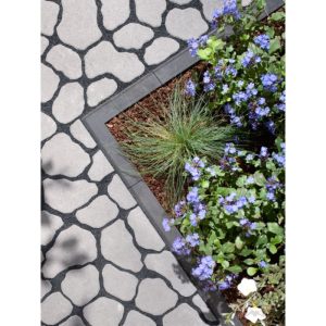 Lusit Rasenbord-Ecke 90° 5 x 20 x 25 cm Anthrazit