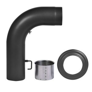 FIREFIX Rauchrohr 150 mm schwarz Set FIREFIX Rauchrohr 150 mm schwarz Set