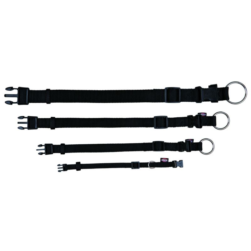 Trixie Premium Halsband schwarz XS-S 22-35cm