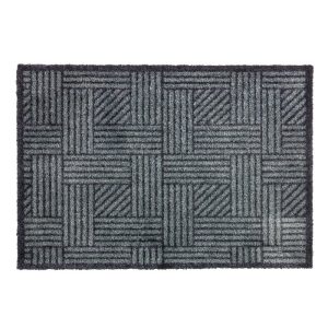 Schöner Wohnen  Schmutzfangmatte „Manhattan“, Streifen-Gitter/grau-anthrazit, 50×70 cm