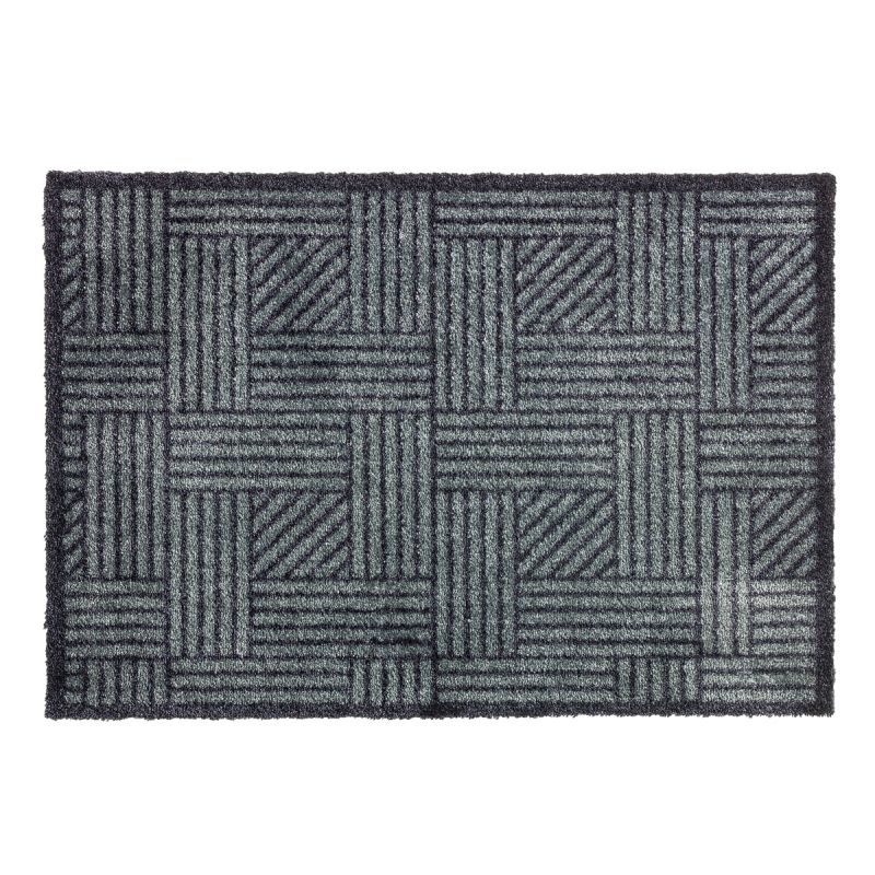 Schöner Wohnen  Schmutzfangmatte „Manhattan“, Streifen-Gitter/grau-anthrazit, 67x100 cm