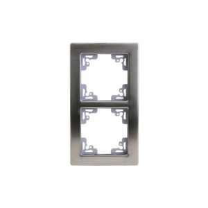 Unitec Abdeckrahmen 2-fach Aluminium Melbourne Unitec Abdeckrahmen 2-fach Aluminium Melbourne