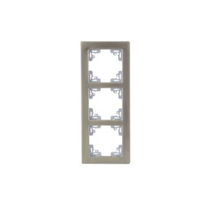 Unitec Abdeckrahmen 3-fach Aluminium Melbourne Unitec Abdeckrahmen 3-fach Aluminium Melbourne