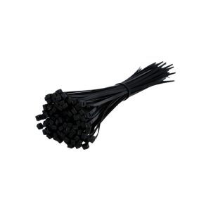Unitec Kabelbinder,300×4,8mm,schwarz,100 Stück