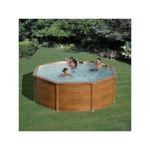 Rundpool-Set Holzoptik 350 cm