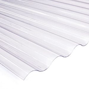 PVC Wellplatte Sinus transparent 120×80 cm PVC Wellplatte Sinus transparent 120×80 cm