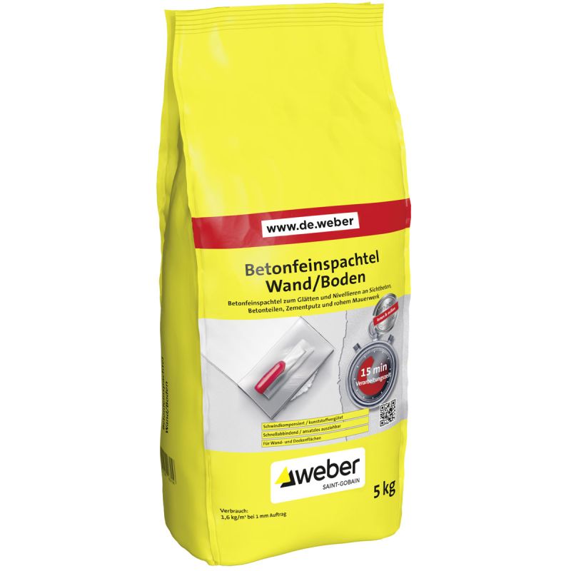 Weber Betonfeinspachtel Wand und Boden 5 kg