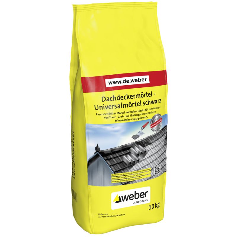 Weber Dachdeckermörtel anthrazit 10 kg
