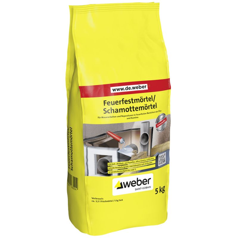 Weber Feuerfestmörtel Schamottemörtel 5 kg