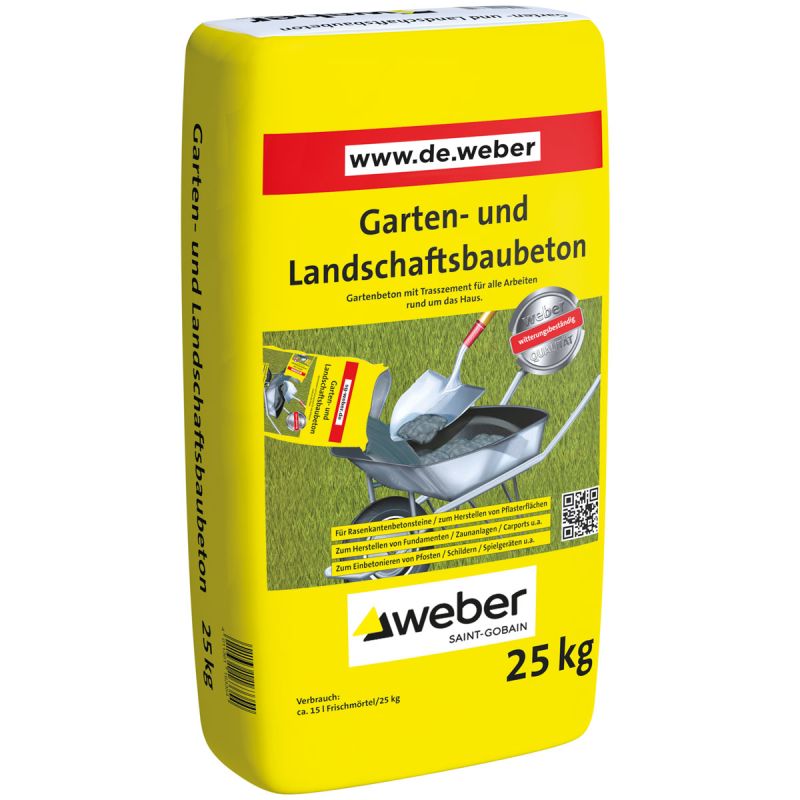 Weber Garten und Landschaftsbaubeton 25 kg