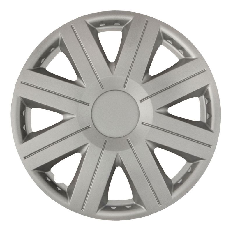 Cartrend Radzierblende „Active“, 4 Stück, silber