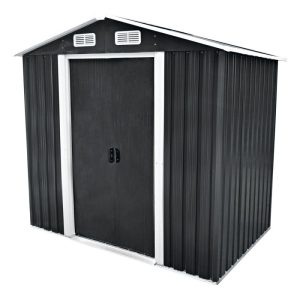 Durabil Gerätehaus Moritz carbon und weiß 204 x 186 x 132 cm Durabil Gerätehaus Moritz carbon und weiß 204 x 186 x 132 cm