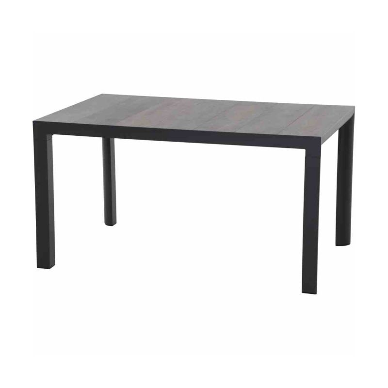 Siena Garden Dining Tisch Silva 160 x 90 x 74 cm matt anthrazit/washed grey