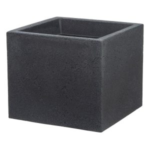 Scheurich Pflanzgefäß C-Cube 28,5 x 27 x 28,5 cm Stony Black Scheurich Pflanzgefäß C-Cube 28,5 x 27 x 28,5 cm Stony Black