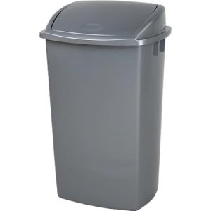 Abfallbehälter Vepa Bins, Volumen 50 l, mit Deckel, rechteckig, L 315 x B 400 x H 680 mm, Kunststoff, grau Abfallbehälter Vepa Bins, Volumen 50 l, mit Deckel, rechteckig, L 315 x B 400 x H 680 mm, Kunststoff, grau