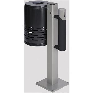 Abfalleimer/Ascher-Kombination, anthrazit/anthrazit/silber Abfalleimer/Ascher-Kombination, anthrazit/anthrazit/silber
