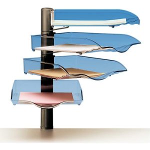Ablagekorb CopySwinger, DIN A4, 4 Fächer, anthrazit Ablagekorb CopySwinger, DIN A4, 4 Fächer, anthrazit