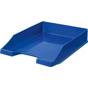 Ablagekorb HAN Klassik, für Format A4/C4, mit Beschriftungsfeld, stapelbar, B 255 x T 348 x H 65 mm, Kunststoff, blau 10 Stück Ablagekorb HAN Klassik, für Format A4/C4, mit Beschriftungsfeld, stapelbar, B 255 x T 348 x H 65 mm, Kunststoff, blau 10 Stück