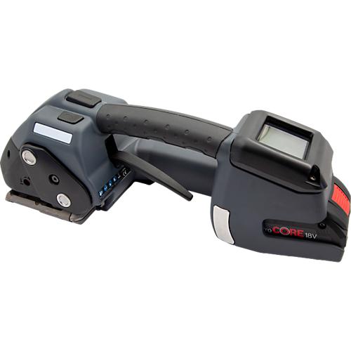 Akku Umreifungsgerät BW-ST, für Stahlbänder mit B 13-19 mm & Stärke 0,38-0,63 mm, Zugkraft 1000-5500 N, Touchscreen, wählbare Modi, schwarz