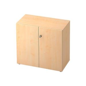 Aktenschrank TOPAS LINE, 2 Ordnerhöhen, Türen abschließbar, Ahorn-Dekor/Ahorn-Dekor Aktenschrank TOPAS LINE, 2 Ordnerhöhen, Türen abschließbar, Ahorn-Dekor/Ahorn-Dekor