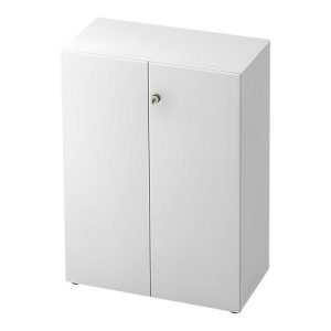 Aktenschrank TOPAS LINE, 3 Ordnerhöhen, Türen abschließbar, weiß/weiß Aktenschrank TOPAS LINE, 3 Ordnerhöhen, Türen abschließbar, weiß/weiß
