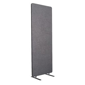 Akustischer Raumteiler, Einzelexemplar, rechteckig, Hochkant-Format, mit Standfüßen, B 600 x T 350 x H 1680 mm, PET-Filz, grau Akustischer Raumteiler, Einzelexemplar, rechteckig, Hochkant-Format, mit Standfüßen, B 600 x T 350 x H 1680 mm, PET-Filz, grau