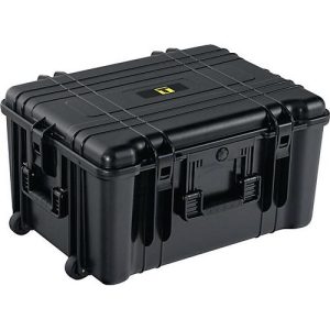 ALLIT Kunststoffkoffer DinoPlus, L 495 x B 665 x H 340 mm, ABS schwarz, IP67, 73 l, Teleskopgriff und Rollen