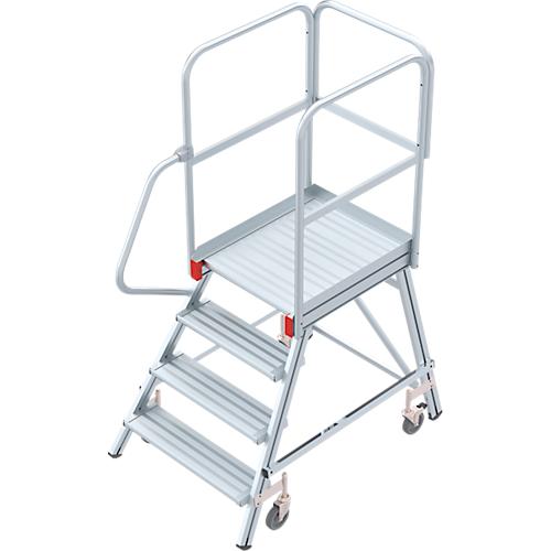 Alu-Rollpodest, einseitig, 4 Stufen