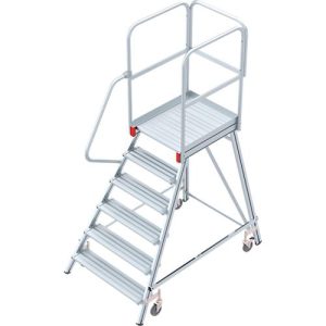 Alu-Rollpodest, einseitig, 6 Stufen Alu-Rollpodest, einseitig, 6 Stufen