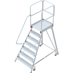 Alu-Rollpodest, einseitig, 7 Stufen Alu-Rollpodest, einseitig, 7 Stufen