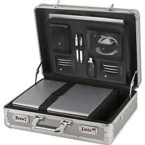 ALUMAXX Alu-Laptopkoffer, mit Tragegriff, 1 Fach, silber/carbon ALUMAXX Alu-Laptopkoffer, mit Tragegriff, 1 Fach, silber/carbon
