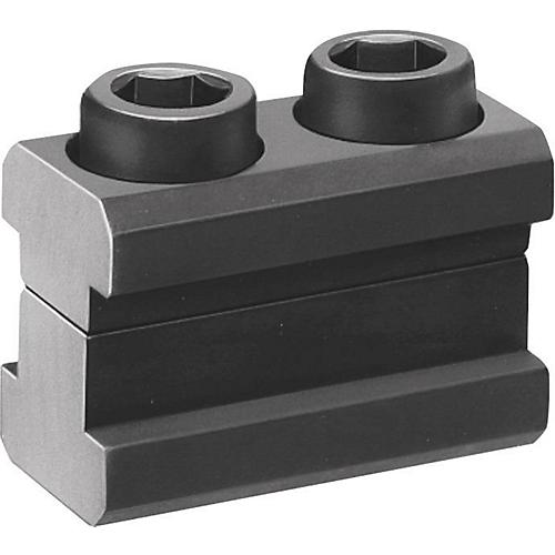 AMF Nutenanschlag Nr.6491, Nut 12 mm, vergütet, Brünierton, für flache Werkstücke