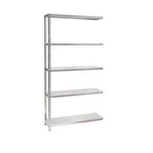 Anbau-Schraubregal WR, 5 Fachböden, B 1300 x T 300 x H 2000 mm Anbau-Schraubregal WR, 5 Fachböden, B 1300 x T 300 x H 2000 mm