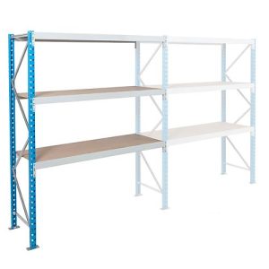 Anbaufeld, Weitspannregal Epsivol, 3 Ebenen, B 1800 x T 1000 x H 2000 mm Anbaufeld, Weitspannregal Epsivol, 3 Ebenen, B 1800 x T 1000 x H 2000 mm