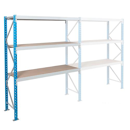 Anbaufeld, Weitspannregal Epsivol, 3 Ebenen, B 1800 x T 600 x H 2000 mm