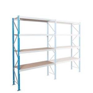 Anbaufeld, Weitspannregal Epsivol, 4 Ebenen, B 1800 x T 1200 x H 2500 mm Anbaufeld, Weitspannregal Epsivol, 4 Ebenen, B 1800 x T 1200 x H 2500 mm